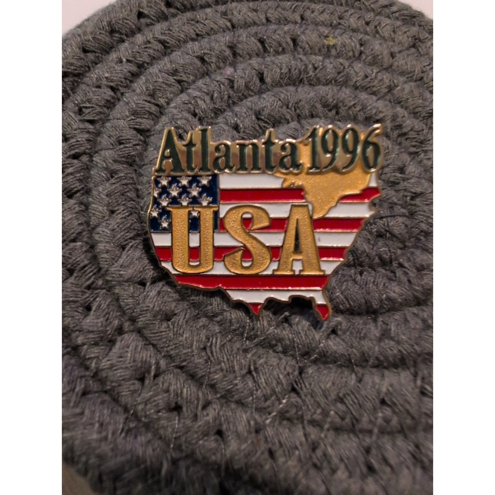 Olympics 1996 Atlanta USA Flag Lapel Pin